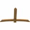 Ekena Millwork Bellingham Rough Sawn Timber Gable Bracket, Western Red Cedar, 72"W x 45"H x 2"D x 6"F, 15/12 Pitch GBW072X45X0206BEL00RWR - alternate 4